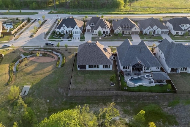 birds eye view of property featuring a residential view