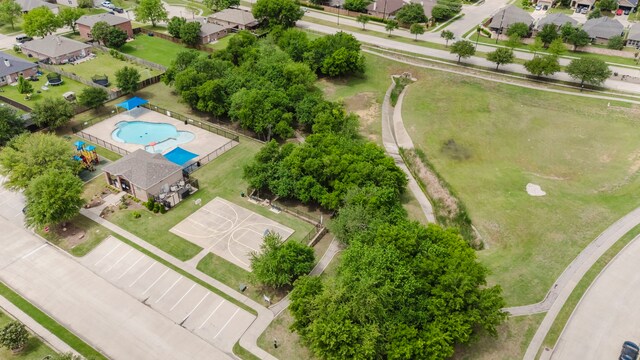 bird's eye view featuring a residential view