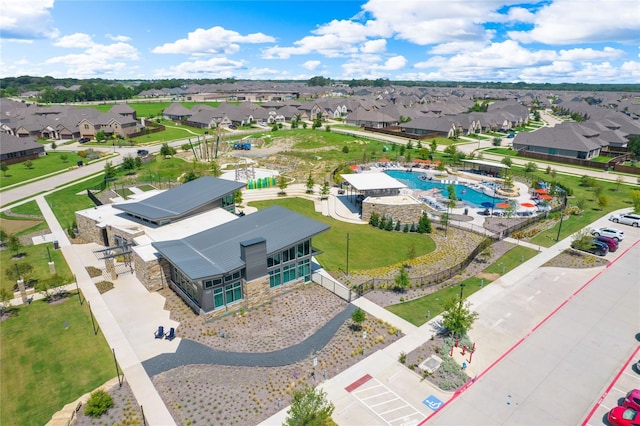 bird's eye view featuring a residential view