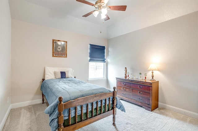 9820 Mullins Crossing Dr, Fort Worth, TX 76126 - carpeted bedroom with baseboards and ceiling fan