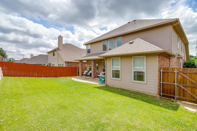 9820 Mullins Crossing Dr, Fort Worth, TX 76126 - back of property featuring a patio