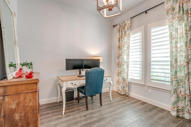 9820 Mullins Crossing Dr, Fort Worth, TX 76126 - office space with wood finished floors and baseboards