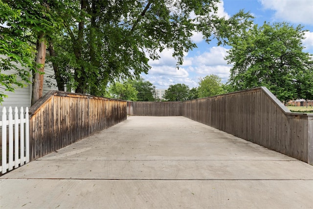 view of patio with fence