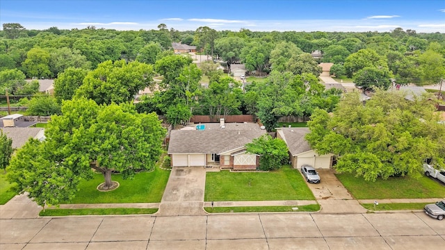 birds eye view of property