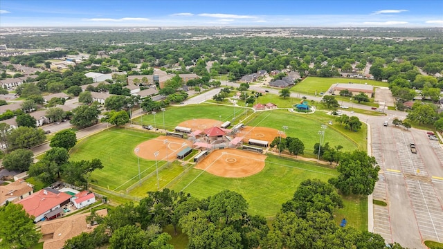 aerial view featuring a residential view