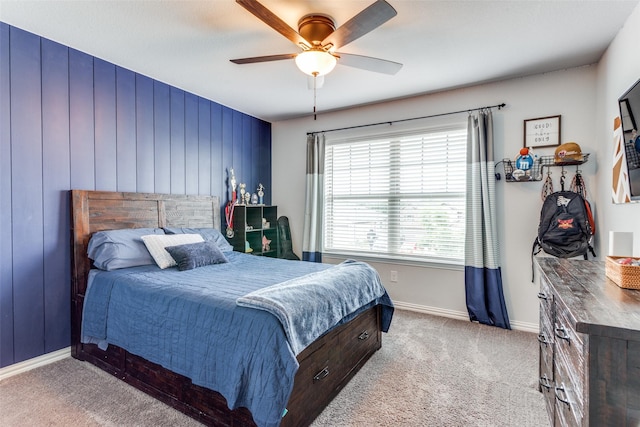 148 Mossy Oak Trl, Fort Worth, TX 76131 - carpeted bedroom with baseboards and ceiling fan