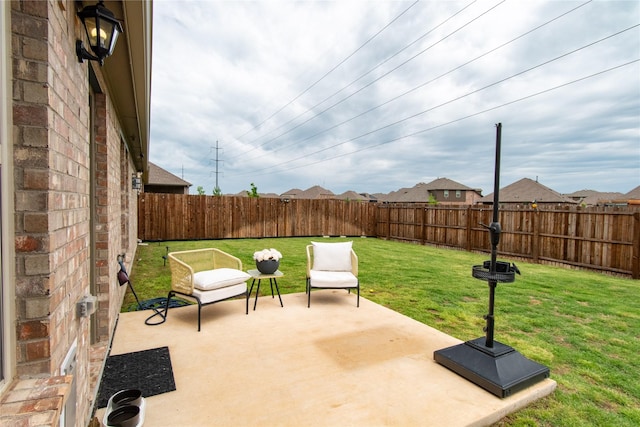view of patio / terrace featuring a fenced backyard