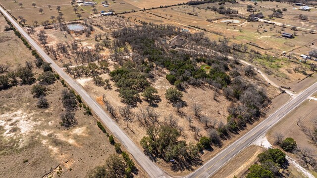aerial view featuring a rural view