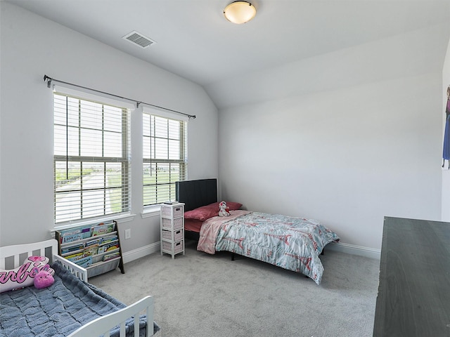 3222 Roy Alton, Melissa, TX 75454 - carpeted bedroom with visible vents, baseboards, and lofted ceiling