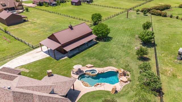 drone / aerial view