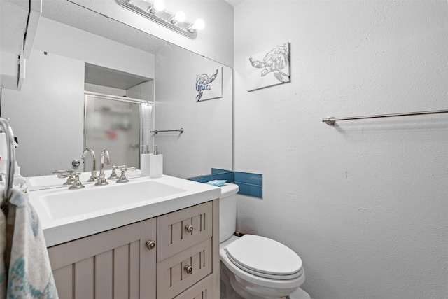 4212 Selina Ct, Arlington, TX 76016 - full bathroom with a shower stall, toilet, and vanity