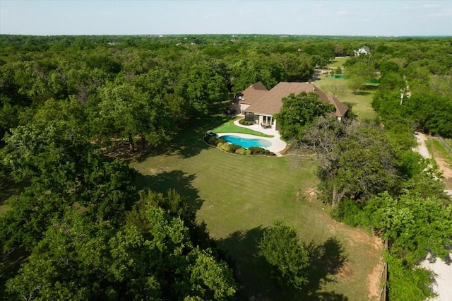 8230 County Road 530, Mansfield, TX 76063 - bird's eye view with a forest view