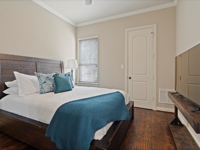 10 Tennis Village Dr, Heath, TX 75032 - bedroom with crown molding and wood finished floors