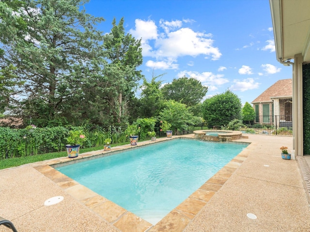 10 Tennis Village Dr, Heath, TX 75032 - view of swimming pool with a patio and a pool with connected hot tub