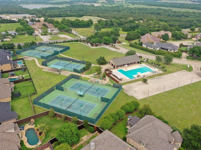 10 Tennis Village Dr, Heath, TX 75032 - drone / aerial view of a pool