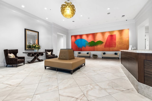 view of community lobby
