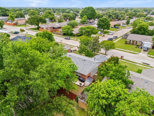 aerial view featuring a residential view