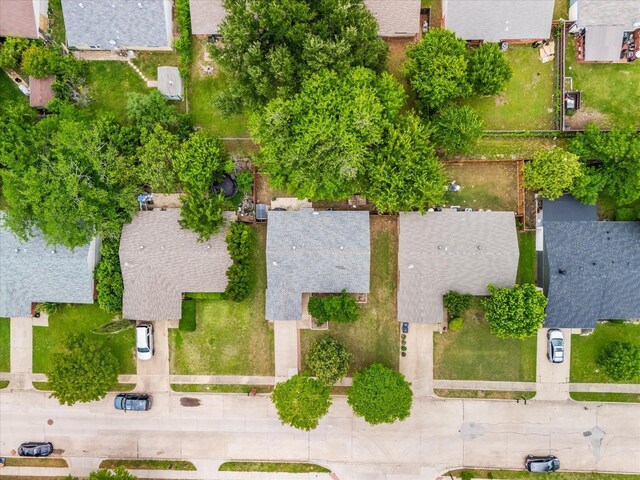 bird's eye view featuring a residential view