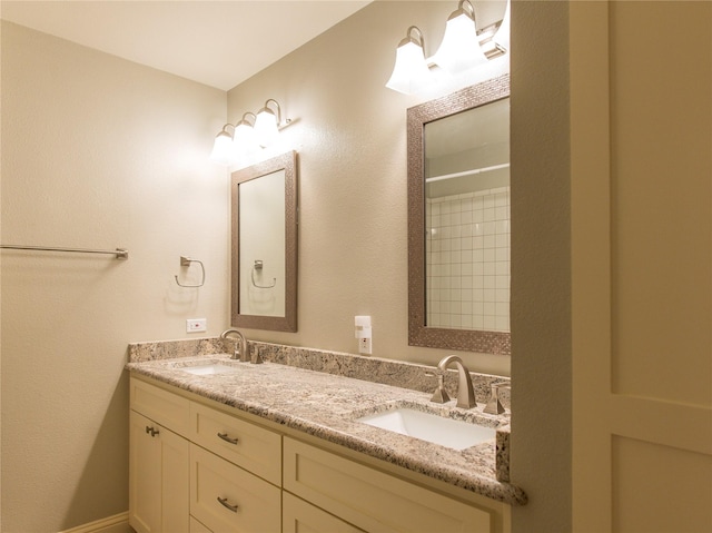 3211 Lockmoor Ln, Dallas, TX 75220 - bathroom with double vanity and a sink