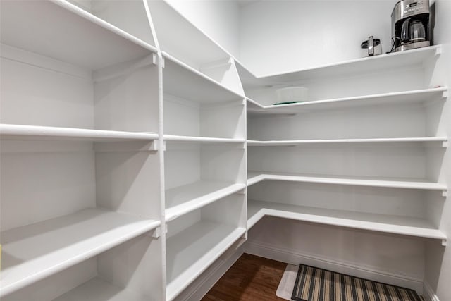 view of storage area
