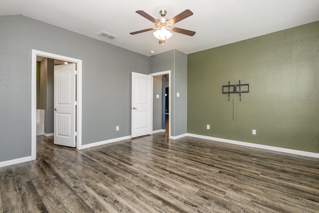 146 Willowbend Loop, Mabank, TX 75156 - unfurnished bedroom with visible vents, dark wood-style flooring, and baseboards