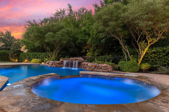 280 Gentry Dr, Prosper, TX 75078 - view of pool featuring a pool with connected hot tub