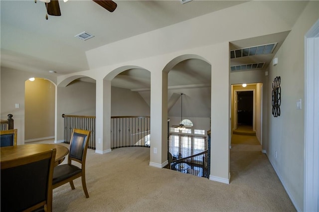 1290 Polo Heights Dr, Frisco, TX 75033 - corridor with visible vents, carpet flooring, and baseboards