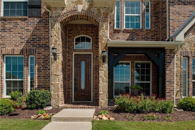 1290 Polo Heights Dr, Frisco, TX 75033 - view of exterior entry featuring brick siding