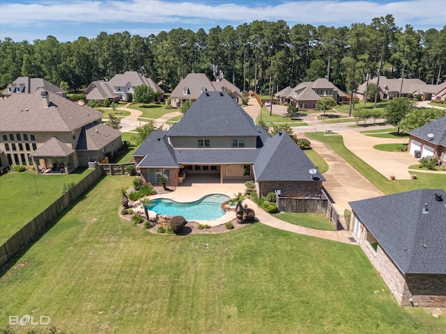 11 Chapel Creek Ln, Shreveport, LA 71106 - aerial view of residential area with a pool