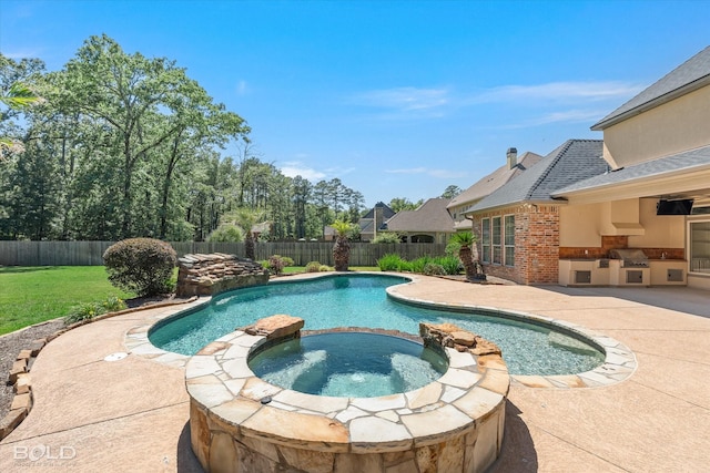 11 Chapel Creek Ln, Shreveport, LA 71106 - view of pool featuring a patio and a pool with connected hot tub