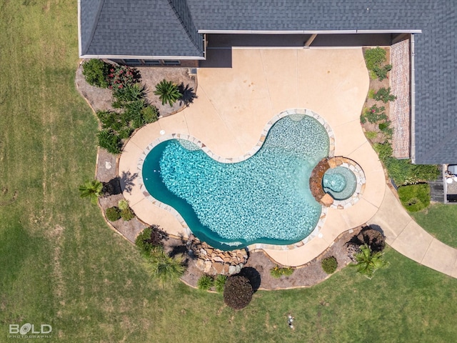 11 Chapel Creek Ln, Shreveport, LA 71106 - bird's eye view of a pool