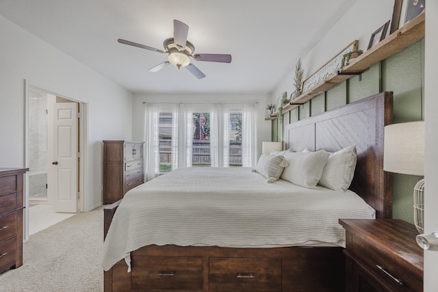 3949 Sunnygate Dr, Fort Worth, TX 76262 - bedroom with carpet flooring and a ceiling fan