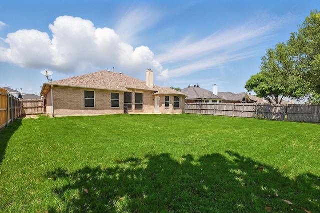 4610 Bluebird Ln, Mansfield, TX 76063 - rear view of property with a chimney