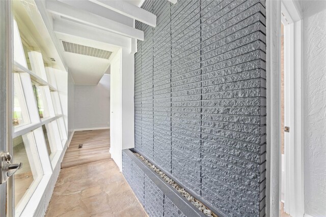 interior space featuring visible vents