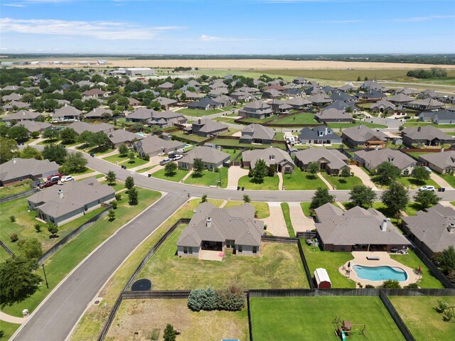 aerial view featuring a residential view