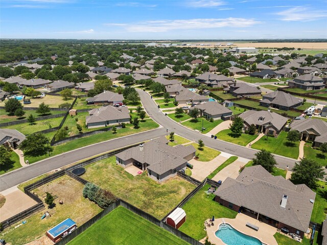 drone / aerial view featuring a residential view