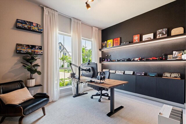 mudroom with carpet flooring, ceiling fan, and baseboards