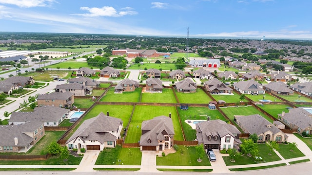 aerial view featuring a residential view