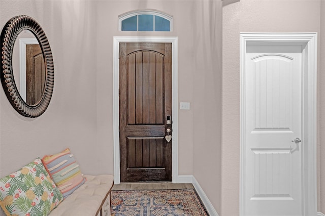 entrance foyer with baseboards