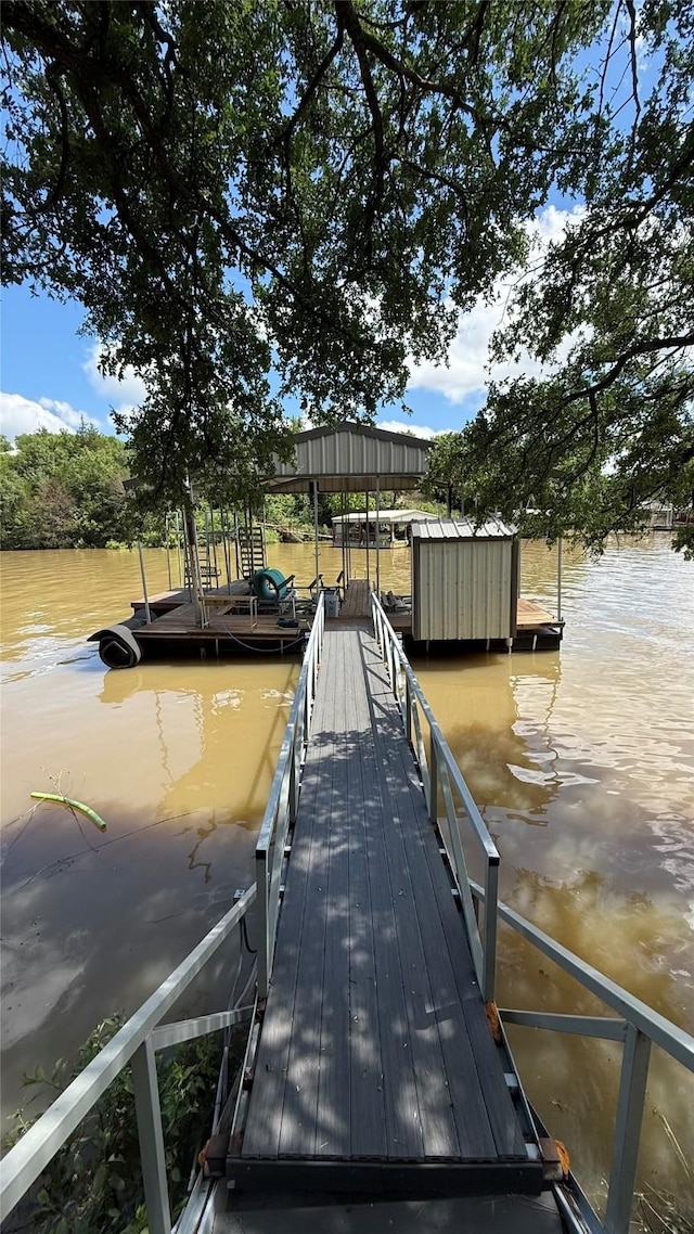 407 S Lakewood Cir, Lake Bridgeport, TX 76426 - dock area with a water view