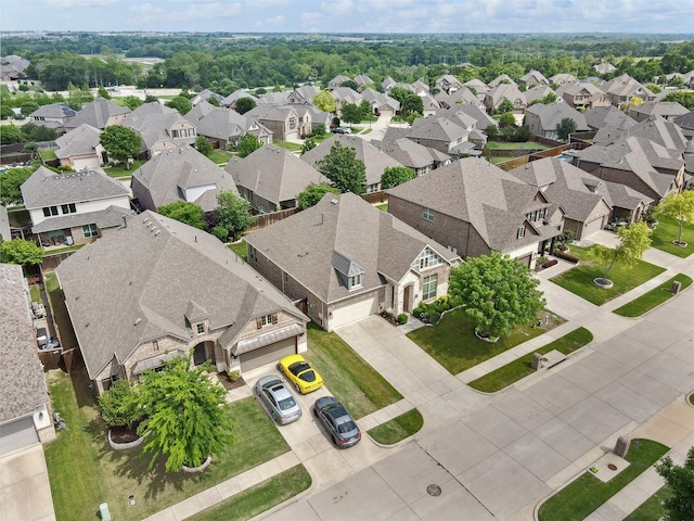 birds eye view of property featuring a residential view