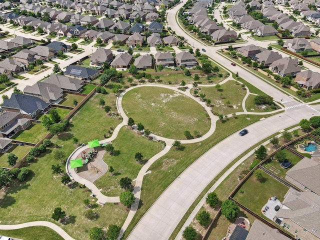 aerial view featuring a residential view
