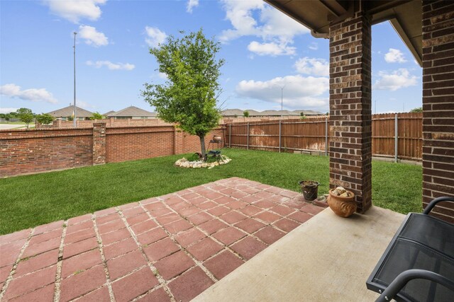 view of patio / terrace with a fenced backyard