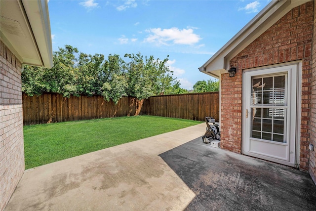 view of patio / terrace featuring a fenced backyard