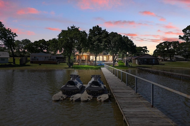 8913 Sunrise Point Ct, Fort Worth, TX 76135 - dock area featuring a water view