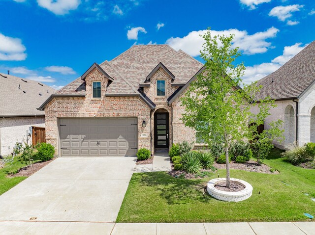 1925 Braided Mane Ave, Aubrey, TX 76227 - entrance to property featuring brick siding and a shingled roof