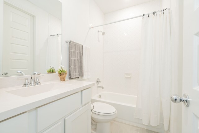1925 Braided Mane Ave, Aubrey, TX 76227 - bathroom with toilet, vanity, and shower / bath combo