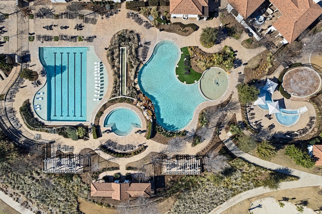 drone / aerial view