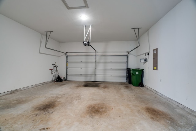 4402 Cypress Thorn Dr, Arlington, TX 76005 - garage with a garage door opener and electric panel