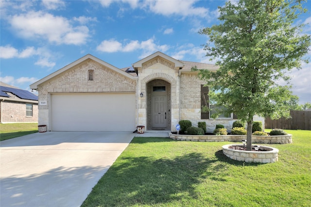 5320 Creek Hill Ln, Fort Worth, TX 76179 - french country style house with brick siding, driveway, a garage, and stone siding